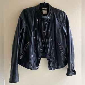 Free People New Dawn Vegan Leather Jacket